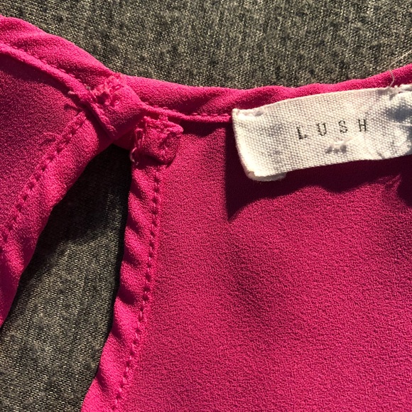 Lush Pink High-Low Top - Picture 5 of 5